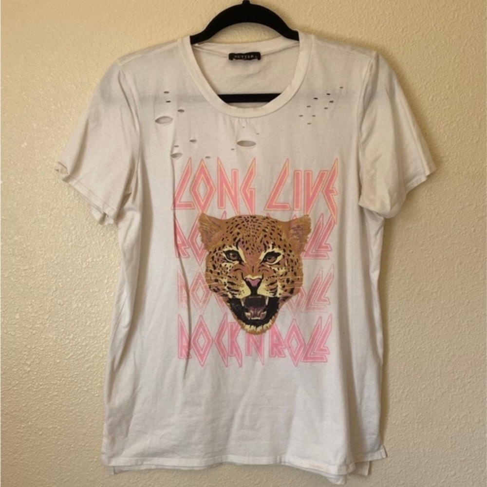 Distressed Graphic Band Tee